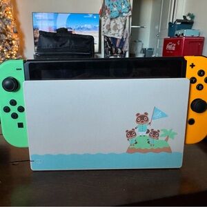 Nintendo Switch with Green and Yellow Joy-Cons